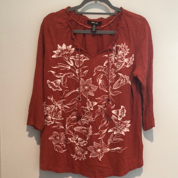 END OF YEAR SALE! | Style & Co Petite Orange Tunic - Picture 1 of 2